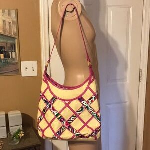 Vera Bradley straw bag.